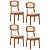 Conjunto 4 Cadeiras Estofadas Sala de Jantar com Palinha 100% MDF CA40 - Imagem 6