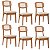 Conjunto 6 Cadeiras Estofadas Sala de Jantar com Palinha 100% MDF CA40 - Imagem 6