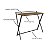 Mesa Escrivaninha Dobrável Industrial 94cm Estrutura em Metal - Imagem 5