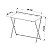 Mesa Escrivaninha Dobrável Industrial 94cm Estrutura em Metal - Imagem 12
