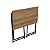 Mesa Escrivaninha Industrial Escritório Dobrável 80cm Estrutura Metal - Imagem 16