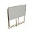 Mesa Escrivaninha Industrial Escritório Dobrável 80cm Estrutura Metal - Imagem 10