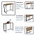 Mesa Escrivaninha Industrial Escritório Dobrável 80cm Estrutura Metal - Imagem 18