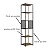 Conjunto Sala de Estar Industrial com Rack e Duas Estantes Altas - Imagem 10