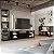 Conjunto Sala de Estar Industrial com Rack e Duas Estantes Teladas - Imagem 9