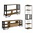 Conjunto Sala de Estar Industrial com Rack e Duas Estantes Teladas - Imagem 2