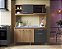 Conjunto Cozinha Beauty 151,5cm com 4 Portas e 1 Gaveta Rovere/Grafite - Imagem 1