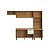 Conjunto Cozinha Holly 240cm 9 Portas 2 Gavetas Nature/Champanhe - Imagem 4