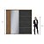 Guarda Roupa Tesla em MDF com Espelho 240x235cm 2 Portas - Imagem 6