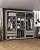 Guarda Roupa Newton em 100% MDF com Espelho 250x235cm 6 Portas - Imagem 2