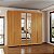 Guarda Roupa Newton em 100% MDF com Espelho 250x235cm 6 Portas - Imagem 7