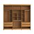 Guarda Roupa Newton em 100% MDF com Espelho 250x235cm 6 Portas - Imagem 11