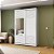 Guarda Roupa Thales em 100% MDF 150x235cm 2 Portas - Imagem 4
