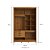 Guarda Roupa Thales em 100% MDF 150x235cm 2 Portas - Imagem 15