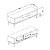 Rack Trama 135cm para Tv até 60 Polegadas Mel e Off White - Imagem 3