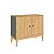 Buffet Aparador Estilo Retrô 90cm com 2 Portas Pés de Madeira - Imagem 9