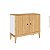 Buffet Aparador Estilo Retrô 90cm com 2 Portas Pés de Madeira - Imagem 5