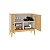 Buffet Aparador Estilo Retrô 90cm com 2 Portas Pés de Madeira - Imagem 6