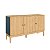 Balcão Buffet Aparador Retrô 135cm com 3 Portas - Imagem 9