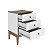 Mesa de Cabeceira Estilo Colonial 45cm com 3 Gavetas - Imagem 3