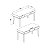 Escrivaninha Compacta Home Office 100cm com Nicho e 2 Gavetas - Imagem 6