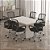 Mesa de Reunião Compacta para Escritório Home Office 136x90cm - Imagem 1