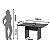 Mesa de Reunião Compacta para Escritório Home Office 136x90cm - Imagem 6