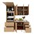 Cozinha Compacta Completa Tulipa 170cm 6 Portas 5 Gavetas - Imagem 3