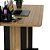 Mesa de Escritório Home Office 117x75,4cm Amêndoa com Preto - Imagem 5