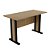 Mesa de Escritório Home Office 117x75,4cm Amêndoa com Preto - Imagem 3