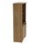 Armário Office 70x155,8cm 2 Portas com Chave 4 Nichos Amêndoa - Imagem 5