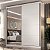 Guarda Roupa Star em MDF 219cm com 2 Portas de Correr com Espelho - Imagem 6