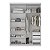 Guarda Roupa Sevilha 100% MDF 170,5x234,5cm 2 Portas de Correr com Espelho - Imagem 3