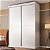 Guarda Roupa Sevilha em 100% MDF 170,5x234,5cm 2 Portas de Correr 3 Gavetas - Imagem 1