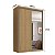 Guarda Roupa South em 100% MDF 146,5x218cm 2 Portas com Espelho - Imagem 13