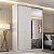 Guarda Roupa South em 100% MDF 146,5x218cm 2 Portas de Correr com Espelho - Imagem 2
