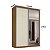 Guarda Roupa South em 100% MDF 146,5x218cm 2 Portas com Espelho - Imagem 5