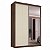 Guarda Roupa South em 100% MDF 146,5x218cm 2 Portas de Correr com Espelho - Imagem 9