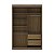 Guarda Roupa South em 100% MDF 146,5x218cm 2 Portas com Espelho - Imagem 4