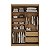 Guarda Roupa South em 100% MDF 146,5x218cm 2 Portas com Espelho - Imagem 12