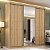 Guarda Roupa South em MDF 219x218cm 3 Portas com Espelho - Imagem 10