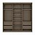 Guarda Roupa South em MDF 219x218cm 3 Portas de Correr com Espelho - Imagem 11