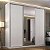 Guarda Roupa South em MDF 219x218cm 3 Portas de Correr com Espelho - Imagem 2