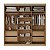 Guarda Roupa South em MDF 219x218cm 3 Portas com Espelho - Imagem 12