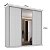 Guarda Roupa South em MDF 219x218cm 3 Portas de Correr com Espelho - Imagem 6