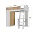 Cama Infantil Mezzo Multifuncional em MDF 194,4x182cm Escada Integrada - Imagem 11