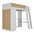 Cama Infantil Mezzo Multifuncional em MDF 194,4x182cm Escada Integrada - Imagem 10