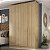 Guarda Roupa Logan em MDF 160,5x232,2cm com 4 Portas e 2 Gavetas - Imagem 7