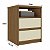 Mesa de Cabeceira Gales em MDF 45x60cm com 2 Gavetas e 1 Nicho - Imagem 3