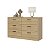 Cômoda para Quarto Divino em MDF 140,1x86,1cm com 6 Gavetas - Imagem 5